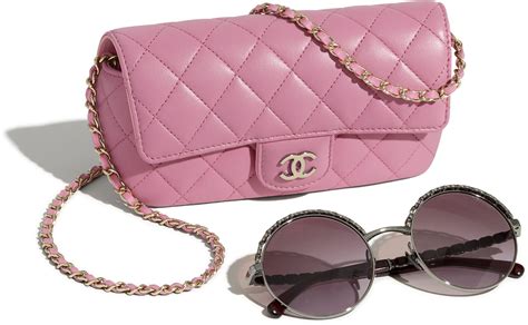 chanel chain glasses|Chanel glasses case with chain.